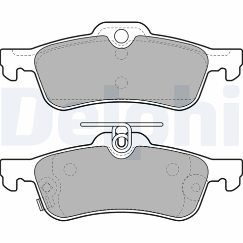 Set Placute Frana,frana Disc Delphi Toyota LP2007