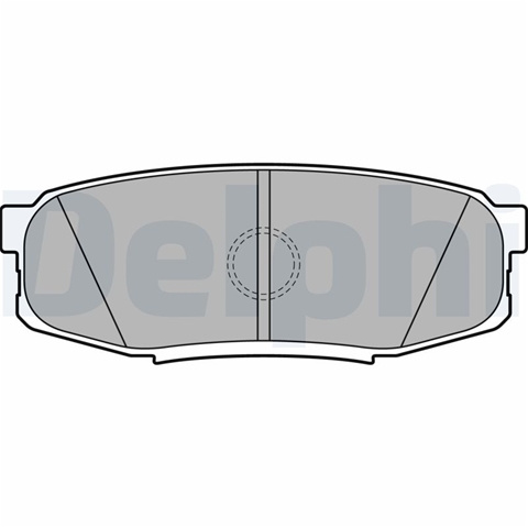 Set Placute Frana,frana Disc Delphi Toyota LP2154