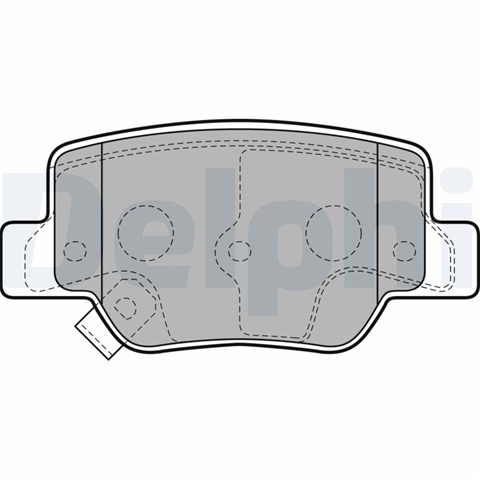 Set Placute Frana,frana Disc Delphi Toyota LP2193