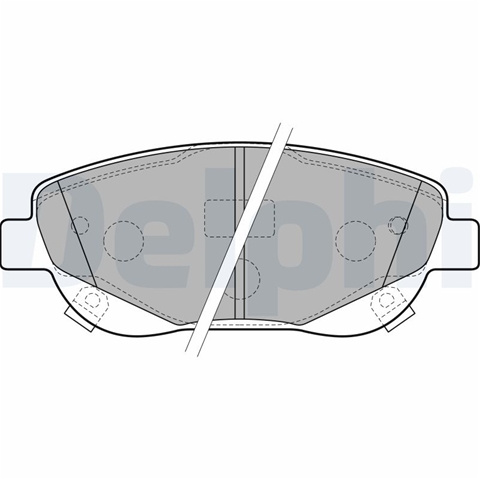 Set Placute Frana,frana Disc Delphi Toyota LP2207