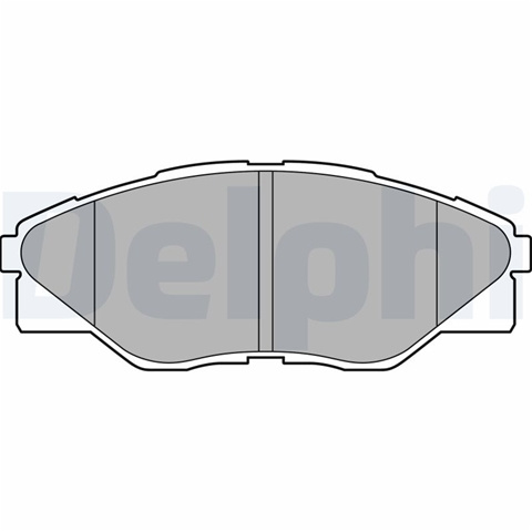 Set Placute Frana,frana Disc Delphi Toyota LP2496