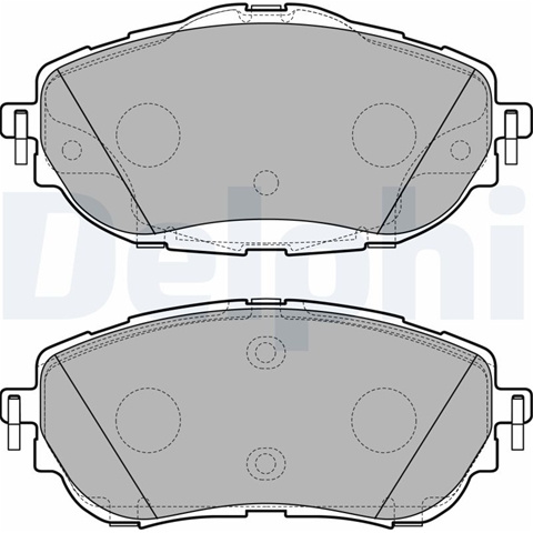 Set Placute Frana,frana Disc Delphi Toyota LP2691
