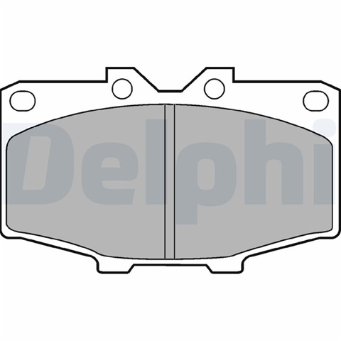 Set Placute Frana,frana Disc Delphi Toyota LP448