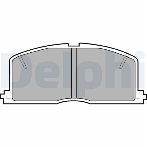 Set Placute Frana,frana Disc Delphi Toyota LP460