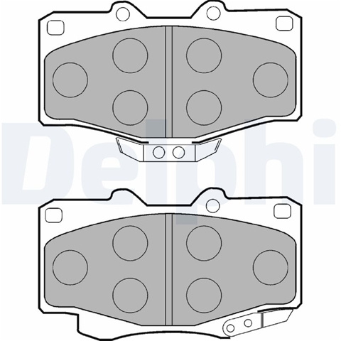 Set Placute Frana,frana Disc Delphi Toyota LP854