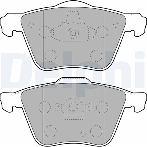 Set Placute Frana,frana Disc Delphi Volvo LP1821