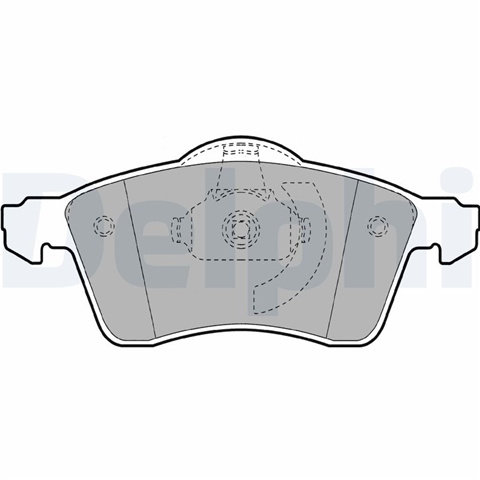 Set Placute Frana,frana Disc Delphi Vw LP1092