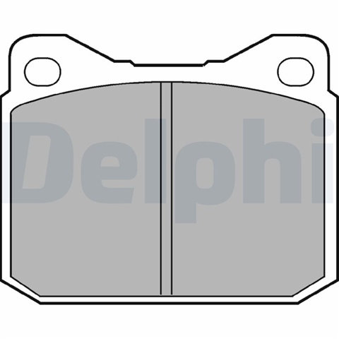 Set Placute Frana,frana Disc Delphi Vw LP117