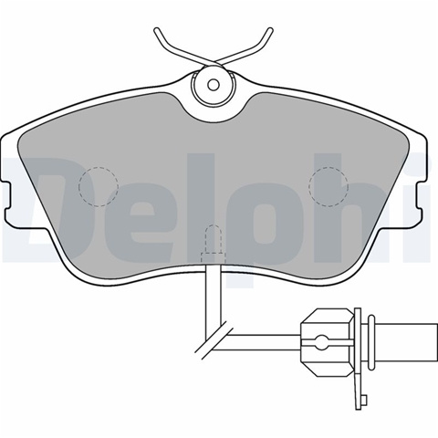Set Placute Frana,frana Disc Delphi Vw LP1542