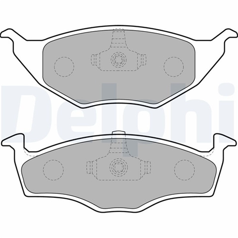 Set Placute Frana,frana Disc Delphi Vw LP1675