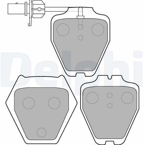 Set Placute Frana,frana Disc Delphi Vw LP1703