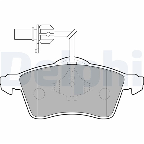 Set Placute Frana,frana Disc Delphi Vw LP1707