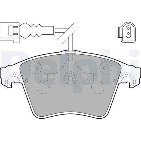 Set Placute Frana,frana Disc Delphi Vw LP1914