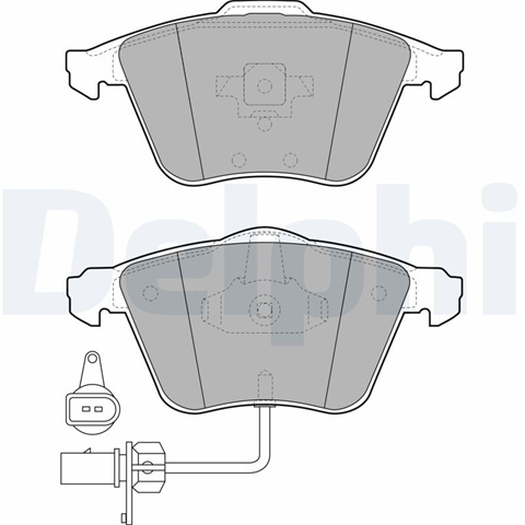 Set Placute Frana,frana Disc Delphi Vw LP1922