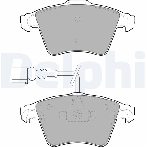 Set Placute Frana,frana Disc Delphi Vw LP1950