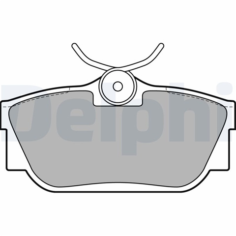 Set Placute Frana,frana Disc Delphi Vw LP2019