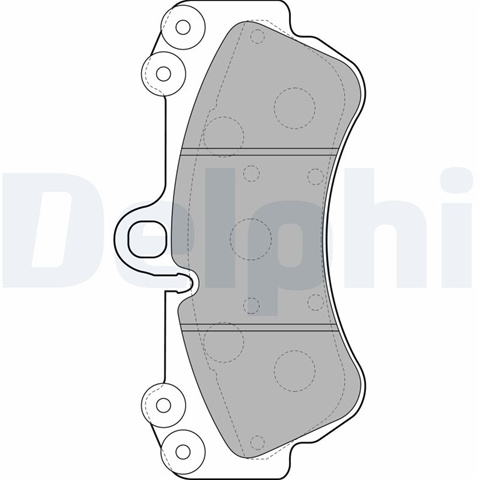 Set Placute Frana,frana Disc Delphi Vw LP2057