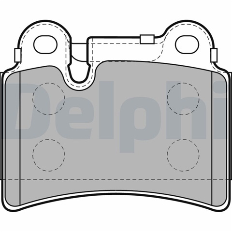 Set Placute Frana,frana Disc Delphi Vw LP2061