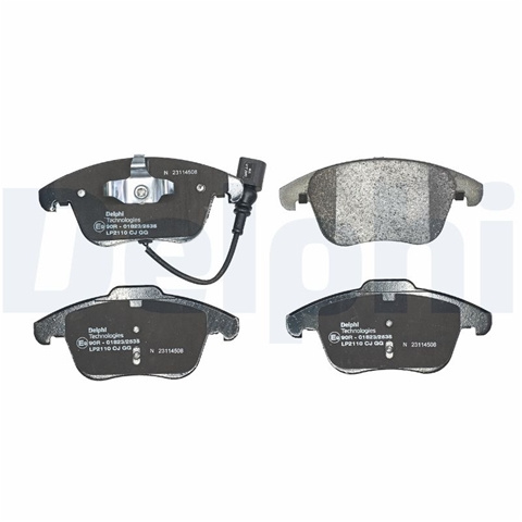 Set Placute Frana,frana Disc Delphi Vw LP2110