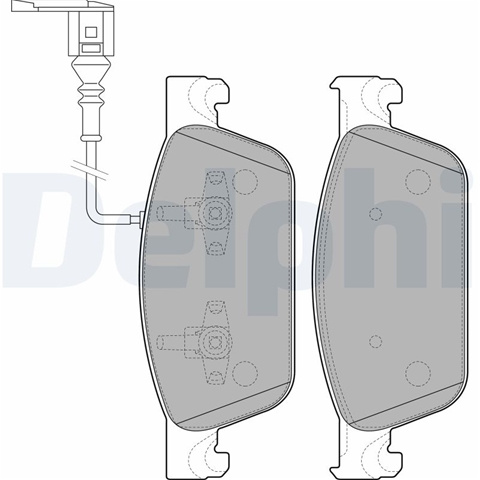 Set Placute Frana,frana Disc Delphi Vw LP2199