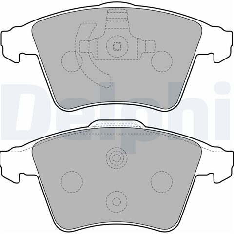 Set Placute Frana,frana Disc Delphi Vw LP2225