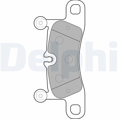 Set Placute Frana,frana Disc Delphi Vw LP2233