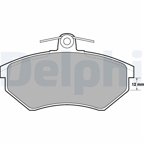 Set Placute Frana,frana Disc Delphi Vw LP778