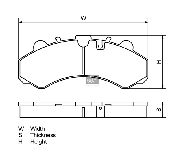 Set Placute Frana,frana Disc Dt Iveco 3.96400