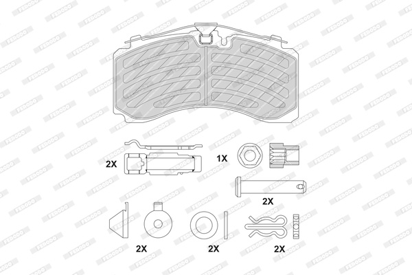 Set placute frana,frana disc (FCV4725PTS FERODO PREMIER)