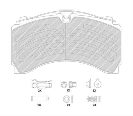 Set Placute Frana,frana Disc Ferodo Mercedes-Benz FCV4418PTS