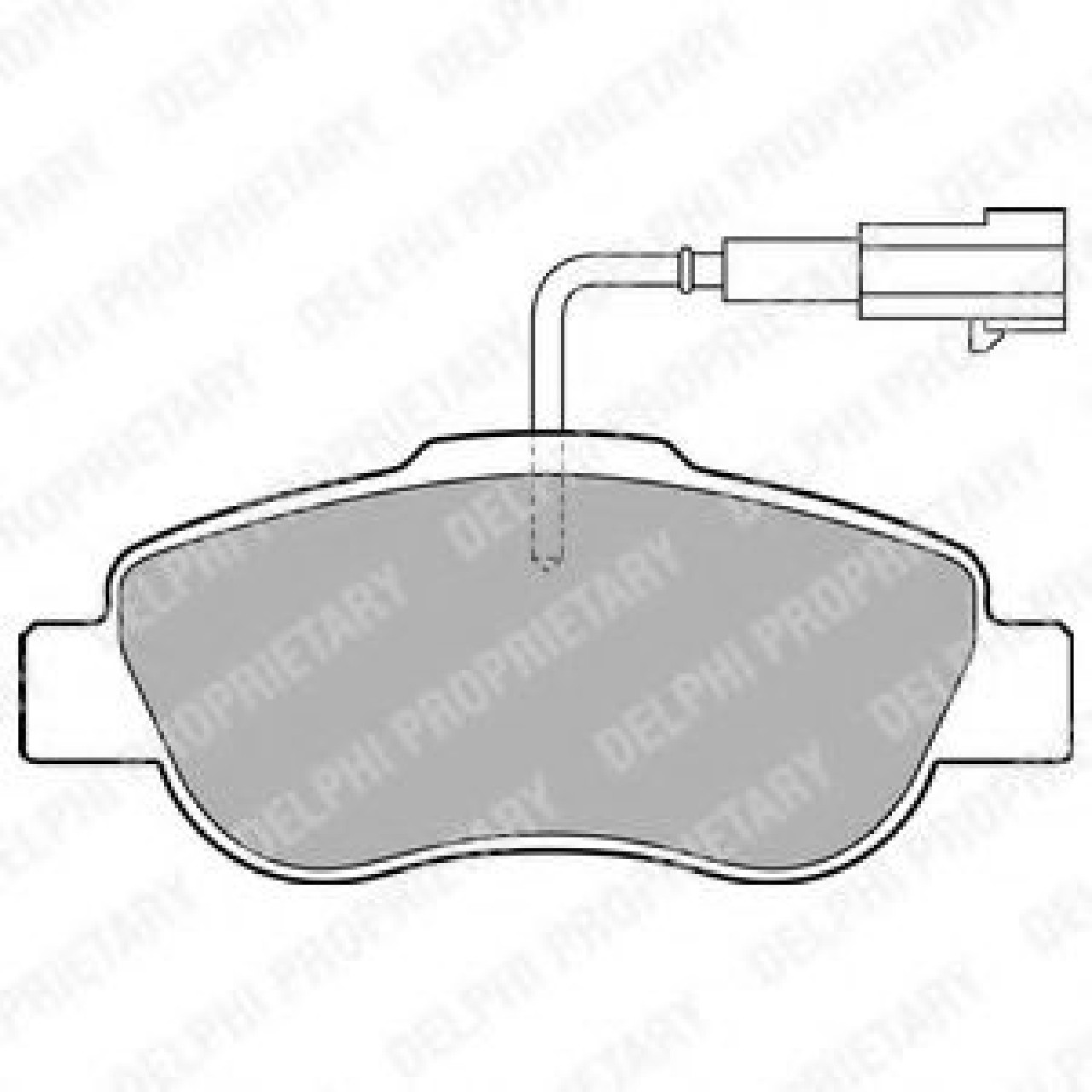 Set placute frana,frana disc FIAT 500 (312) (2007 - 2016) DELPHI LP2014 piesa NOUA