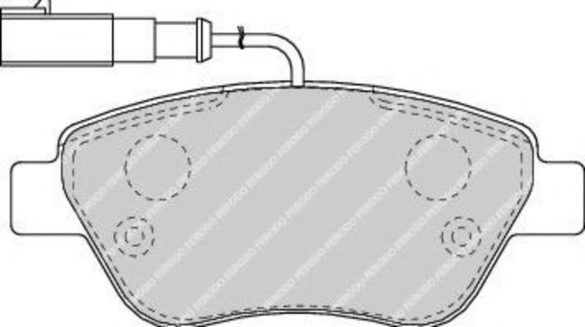 Set placute frana,frana disc FIAT 500 (312) (2007 - 2016) FERODO FDB1466 piesa NOUA