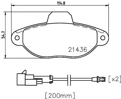 Set placute frana,frana disc FIAT 500 (312) (2007 - 2016) TEXTAR 2143609 piesa NOUA
