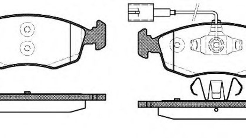 Set placute frana,frana disc FIAT 500 C (312) (2009 - 2016) REMSA 0172.52 piesa NOUA