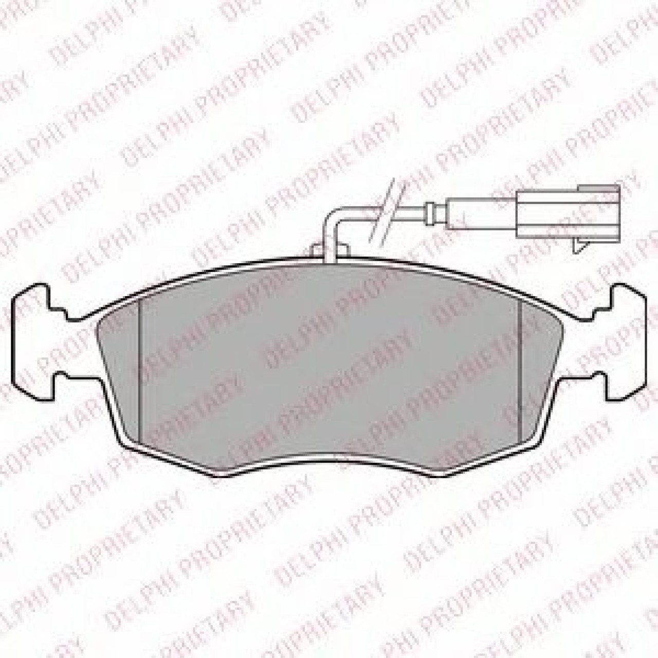 Set placute frana,frana disc FIAT 500 C (312) (2009 - 2016) DELPHI LP2288 piesa NOUA