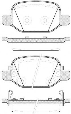 Set placute frana,frana disc FIAT 500L (199) (2012 - 2016) REMSA 0727.52 piesa NOUA