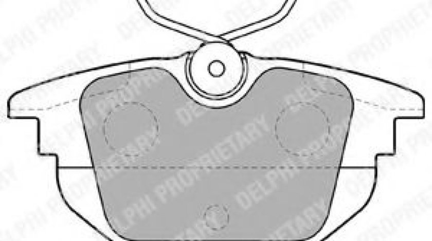 Set placute frana,frana disc FIAT BRAVA (182) (1995 - 2003) DELPHI LP1472 piesa NOUA