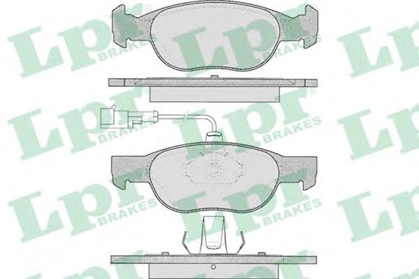 Set placute frana,frana disc FIAT BRAVA (182) (1995 - 2003) LPR 05P424 piesa NOUA