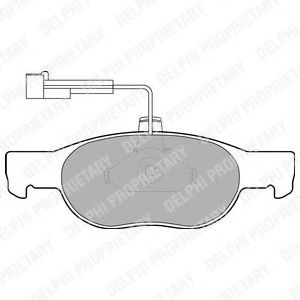 Set placute frana,frana disc FIAT BRAVO I (182) (1995 - 2001) DELPHI LP1585 piesa NOUA