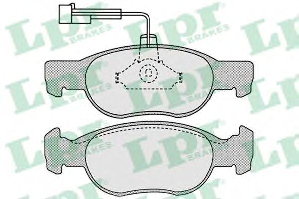 Set placute frana,frana disc FIAT BRAVO I (182) (1995 - 2001) LPR 05P652 piesa NOUA
