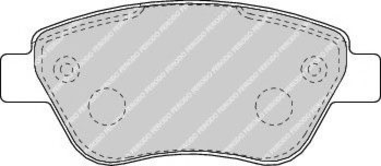 Set placute frana,frana disc FIAT BRAVO II (198) (2006 - 2016) FERODO FDB1666 piesa NOUA