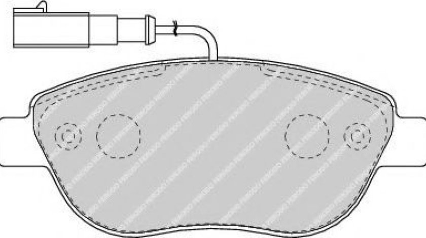 Set placute frana,frana disc FIAT BRAVO II (198) (2006 - 2016) FERODO FDB1467 piesa NOUA