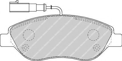 Set placute frana,frana disc FIAT BRAVO II (198) (2006 - 2016) FERODO FDB1468 piesa NOUA