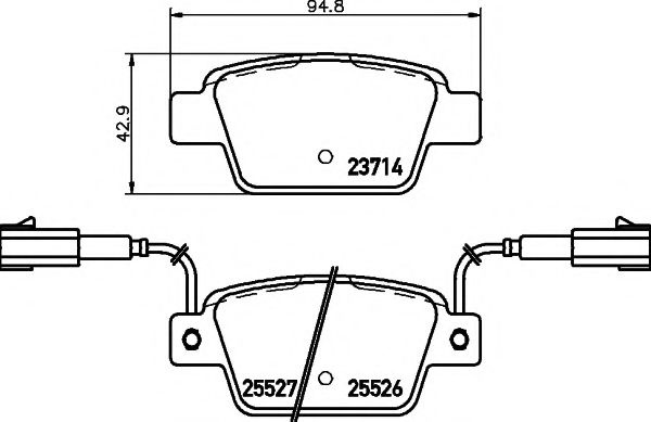 Set placute frana,frana disc FIAT BRAVO II (198) (2006 - 2016) TEXTAR 2371403 piesa NOUA