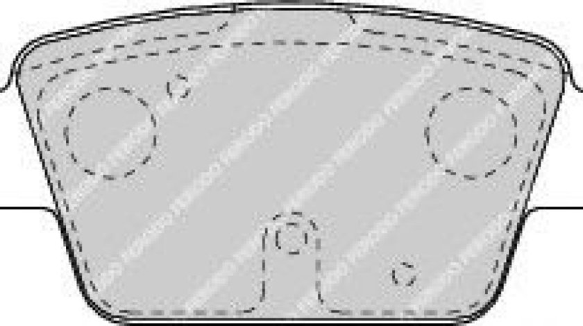 Set placute frana,frana disc FIAT BRAVO Van (198) (2008 - 2016) FERODO FDB1469 piesa NOUA