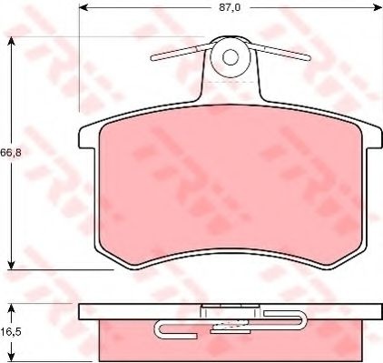 Set placute frana,frana disc FIAT CROMA (154) (1985 - 1996) TRW GDB814 piesa NOUA