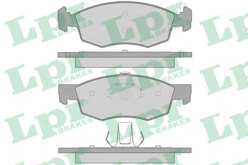 Set placute frana,frana disc FIAT DOBLO Cargo (223) (2000 - 2016) LPR 05P756 piesa NOUA