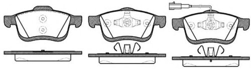 Set placute frana,frana disc FIAT DOBLO Combi (263) (2010 - 2016) REMSA 1183.01 piesa NOUA