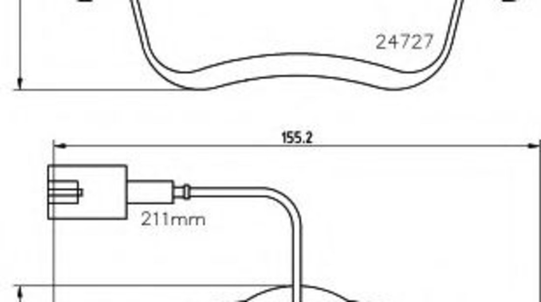 Set placute frana,frana disc FIAT DOBLO Combi (263) (2010 - 2016) TEXTAR 2472901 piesa NOUA