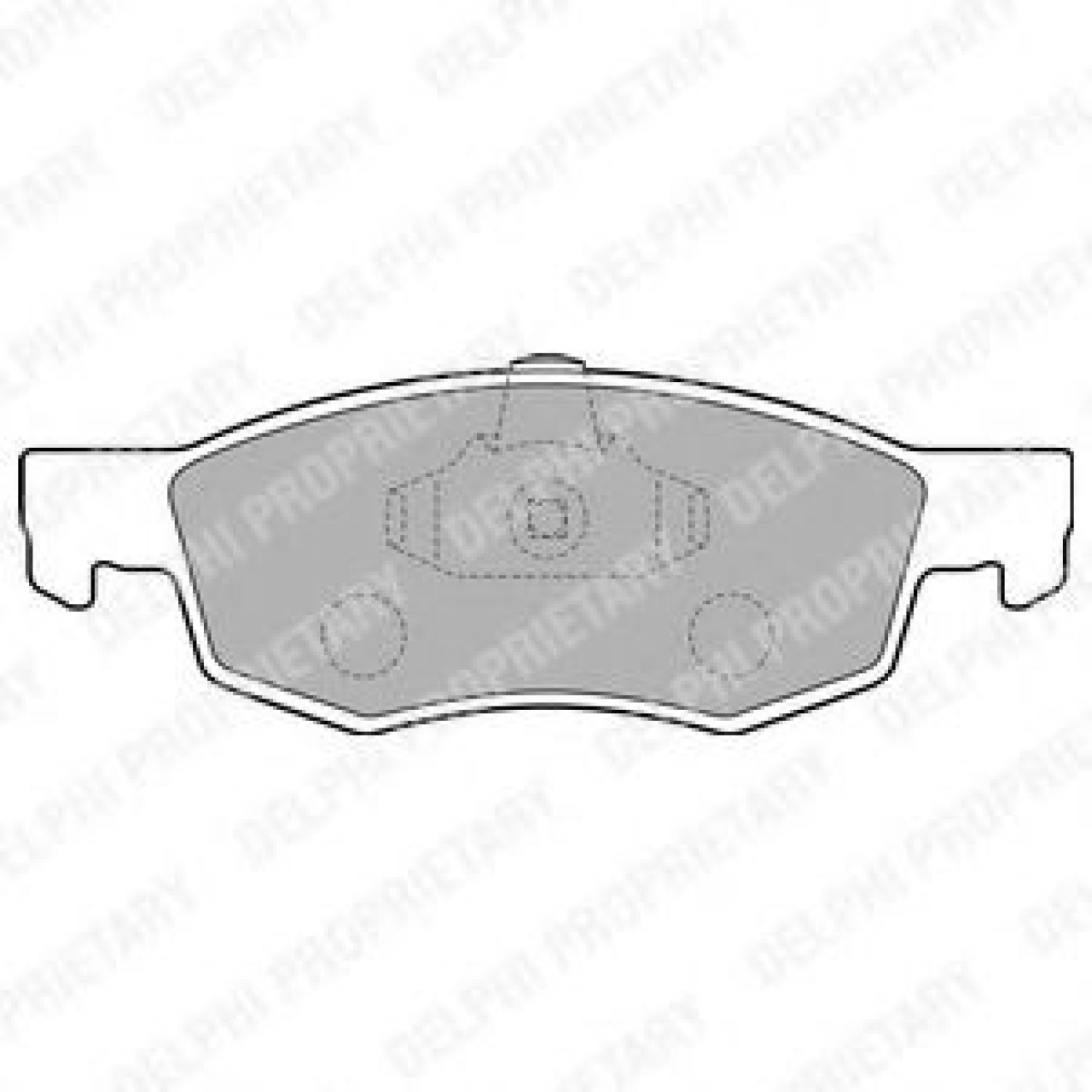 Set placute frana,frana disc FIAT DOBLO Microbus (223, 119) (2001 - 2016) DELPHI LP1796 piesa NOUA